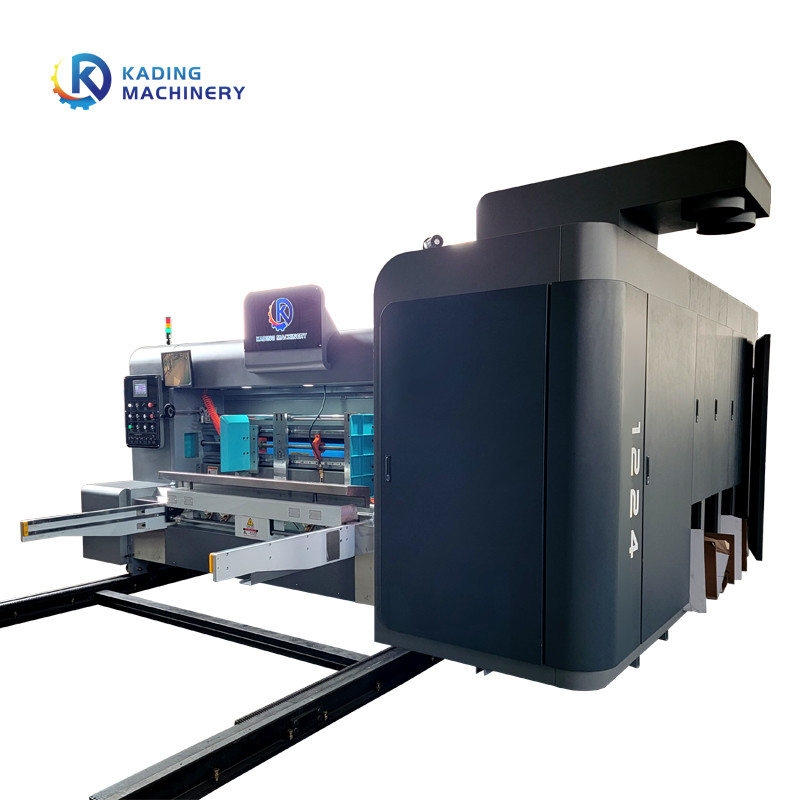 دستگاه چاپ کارتن کامل خودکار برای 3 5 7 لایه کاغذ صفحه کنترل PLC