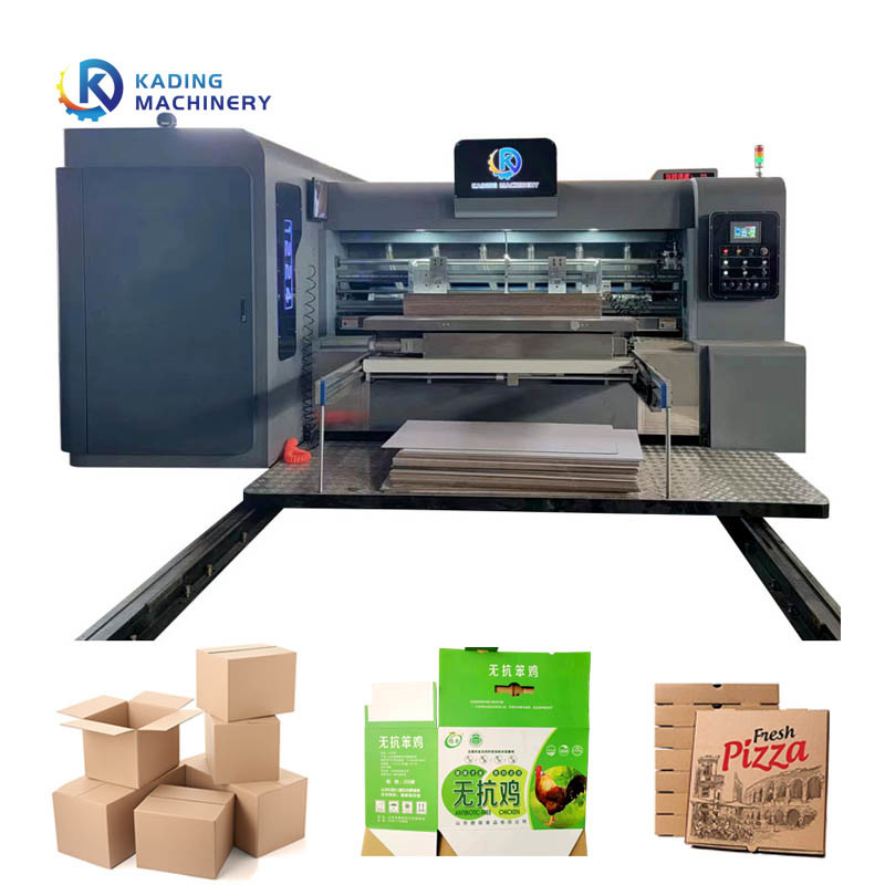 دستگاه برش سنگي با رنگ واحد باکس چاپي باکس کارتون با سرعت کار 180pcs / min