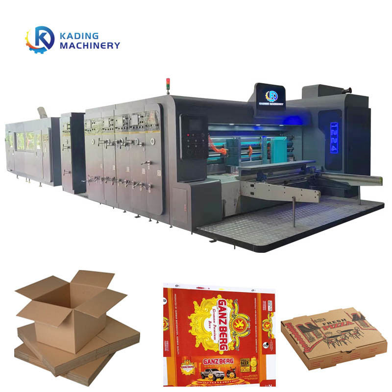 دستگاه چاپ کارتن تغذیه خودکار برای تخته راه راه با 250 عدد در دقیقه