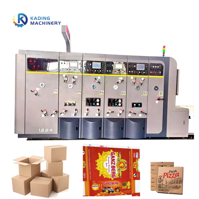 دستگاه برش سنگي با رنگ واحد باکس چاپي باکس کارتون با سرعت کار 180pcs / min